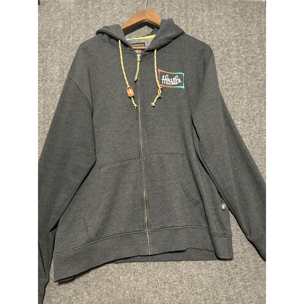 Howler brothers full zip hoodie pullover cotton blend mens size 2XL